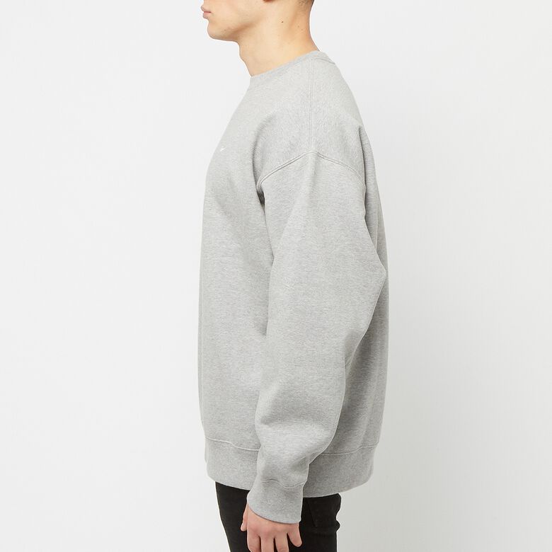 NIKE Solo Swoosh Fleece Crew dk grey heather/white
