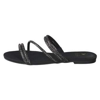 La Strada Pantolette in schwarz