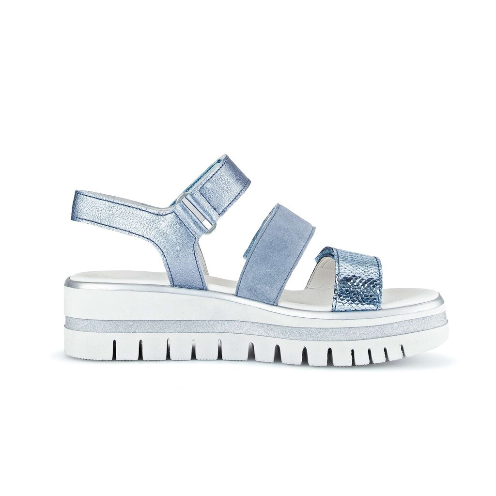 Gabor fashion Plateau Sandale blau