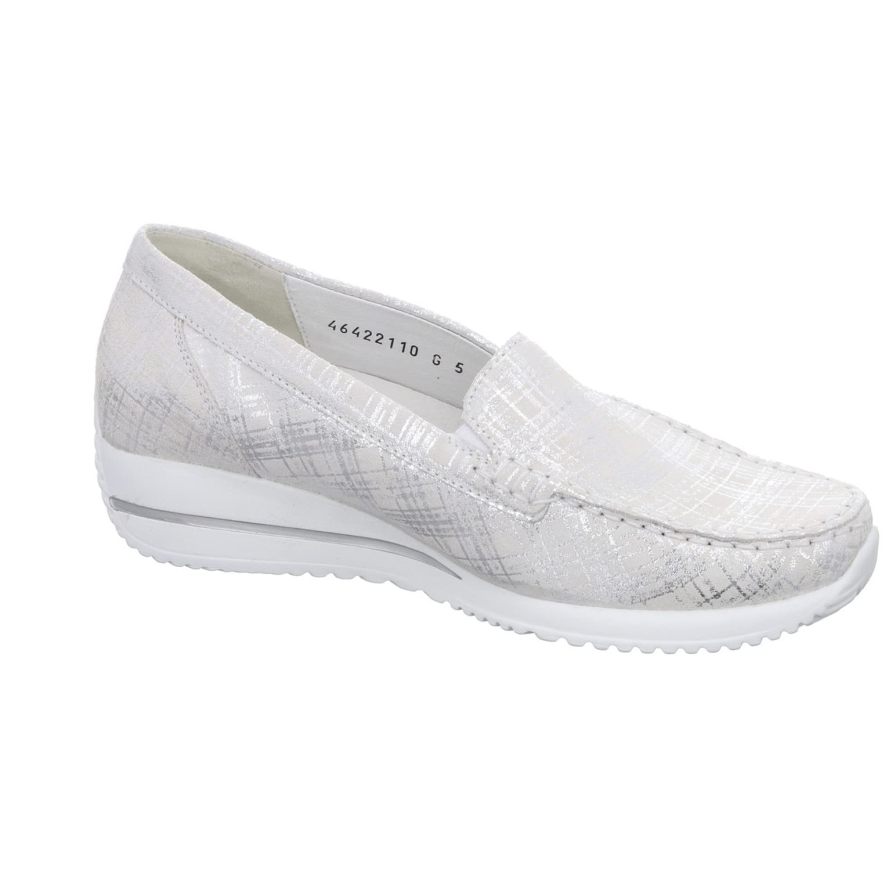 WALDLÄUFER Klassische Slipper weiss HIMONA
