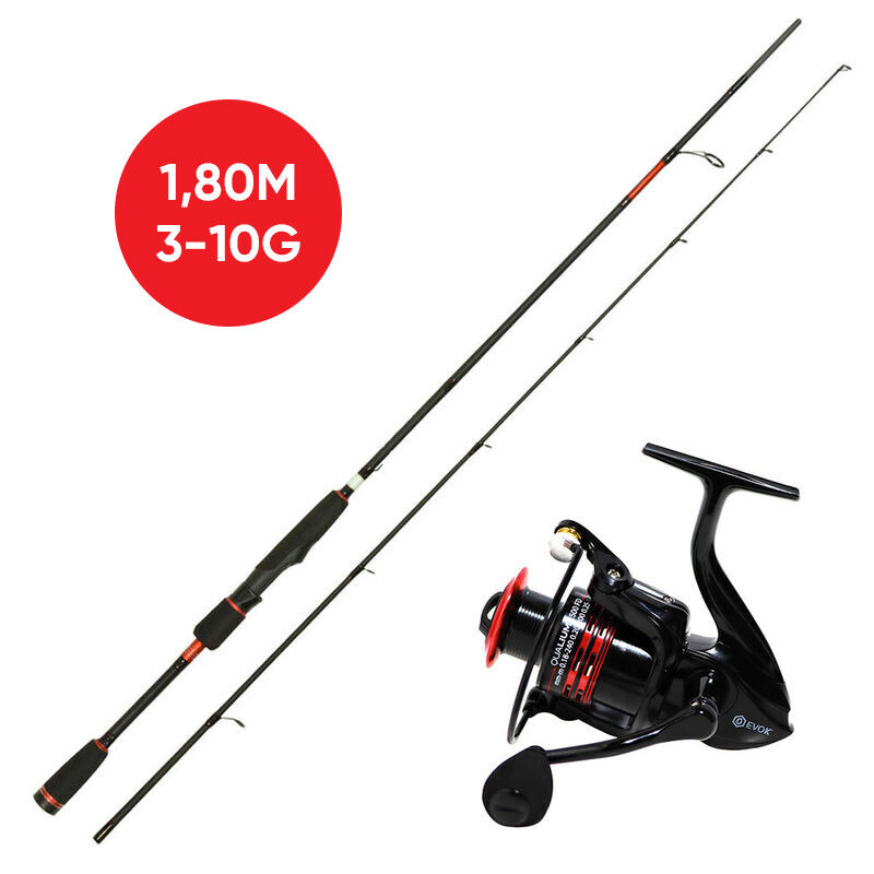 Vara Evok Qualium 1,80m, 3-10g + carretel Qualium 2500FD