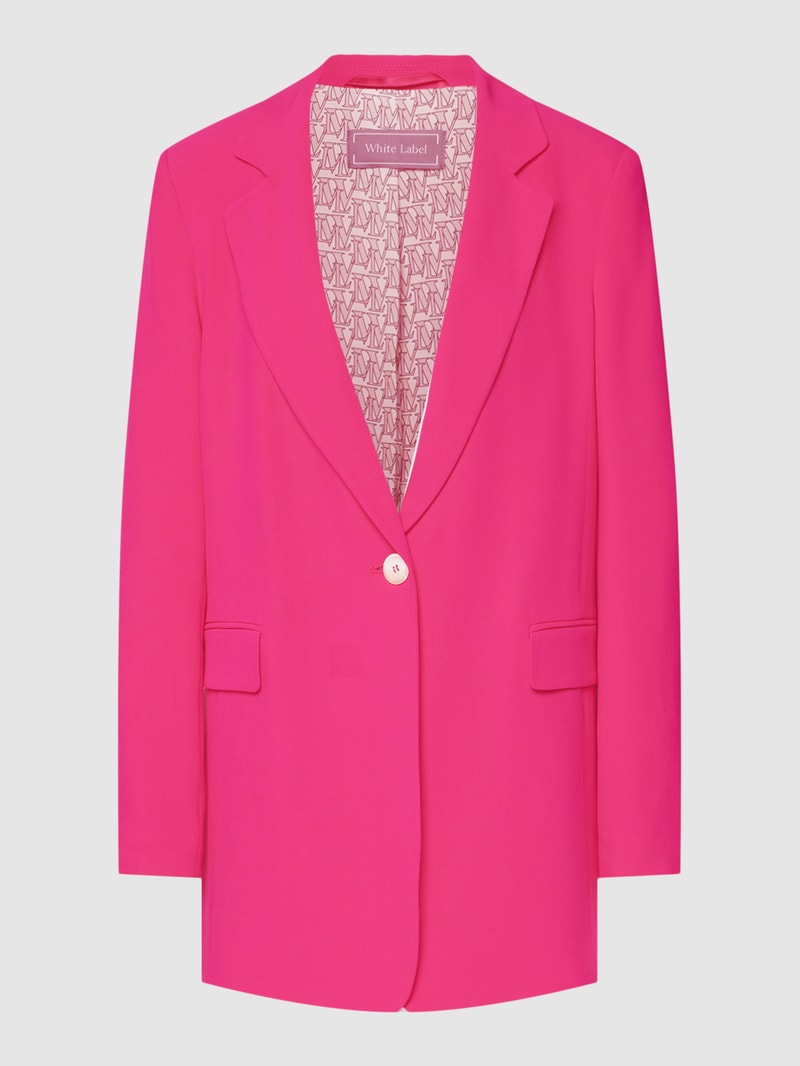 Blazer mit Reverskragen in pink