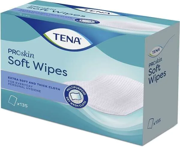 Tena Soft Wipe, Maramice za suho čišćenje, 135 kom.