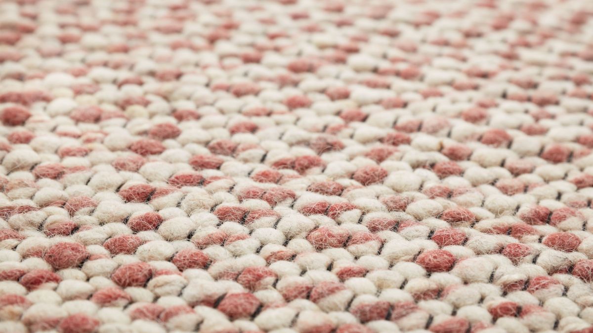 Interliving Handwebteppich 8001 Rose 65 x 130 cm