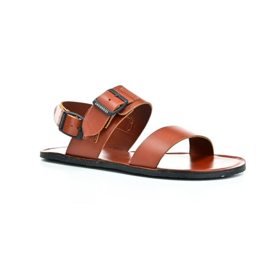 Groundies Kos Cognac Barfußsandalen