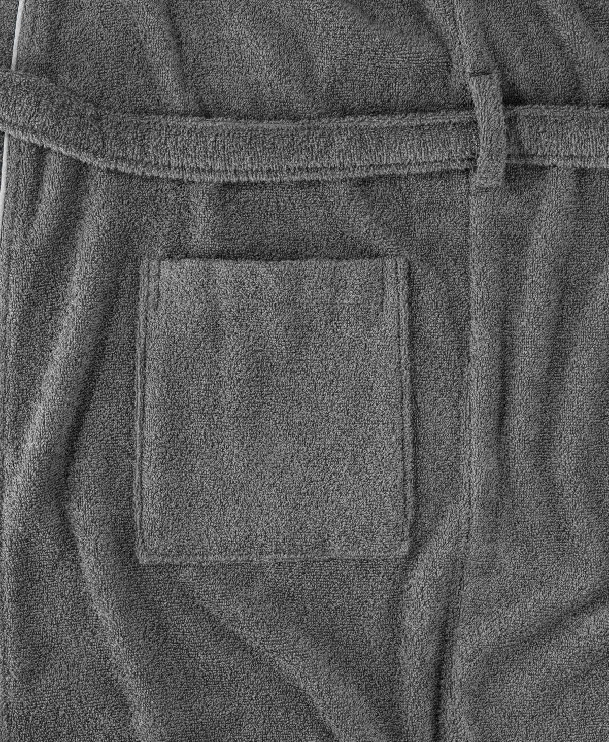 Chiemsee Bademantel Chiemsee Bademantel Venice für Damen und Herren, Langform, Baumwolle, Kimono-Kragen, Gürtel, Logostickerei auf der Brust