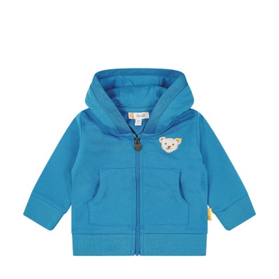 Sweatjacke, mittelblau für Jungs