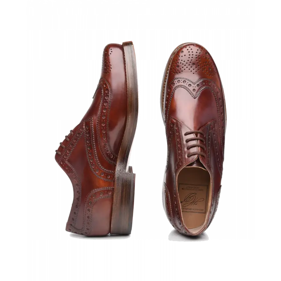 Heinrich Dinkelacker - Businessschuhe Derby RIO FULL-BROGUE TC Kalbsleder - braun