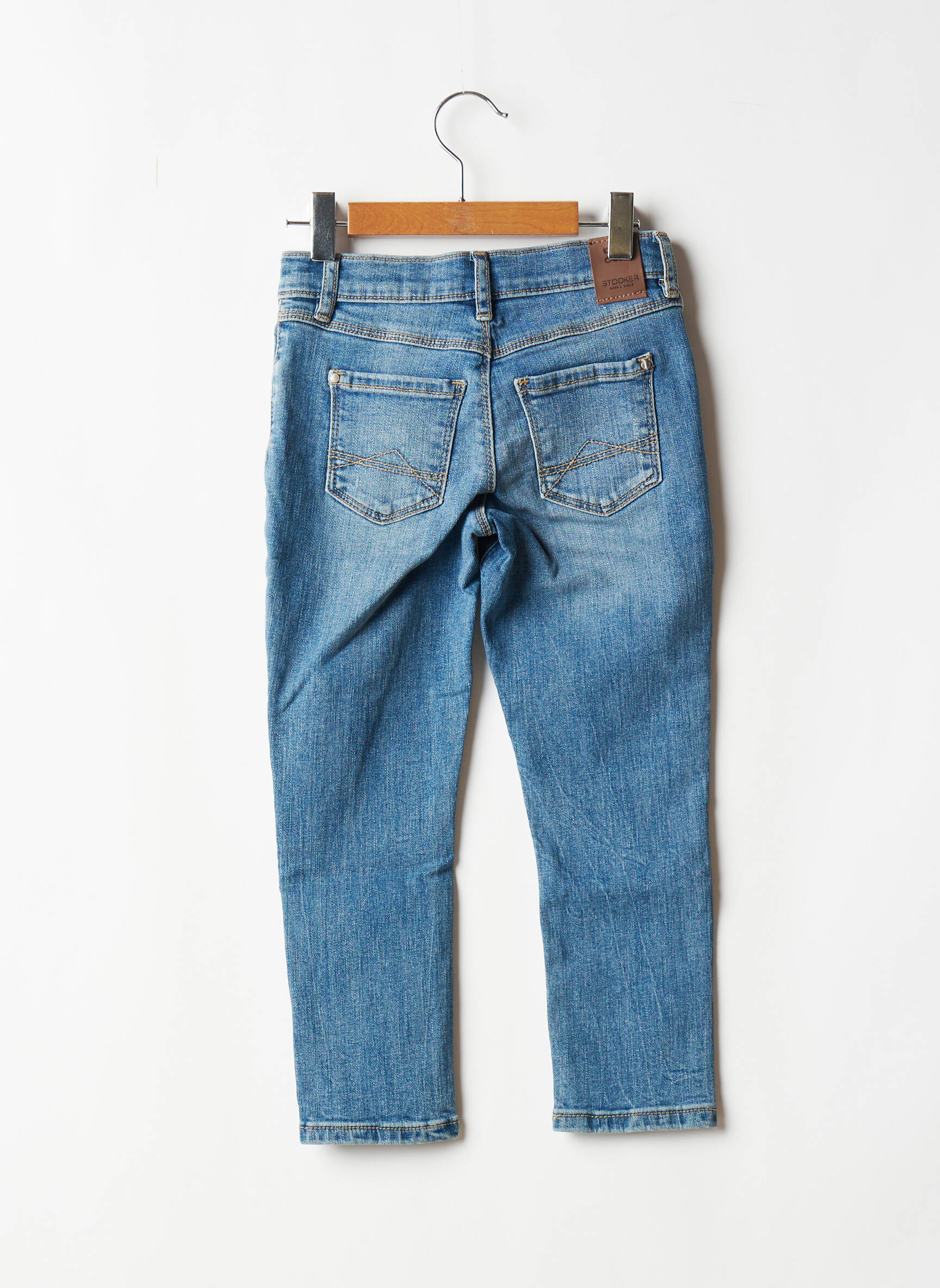 Stooker Jeans Coupe Slim Fille couleur bleu