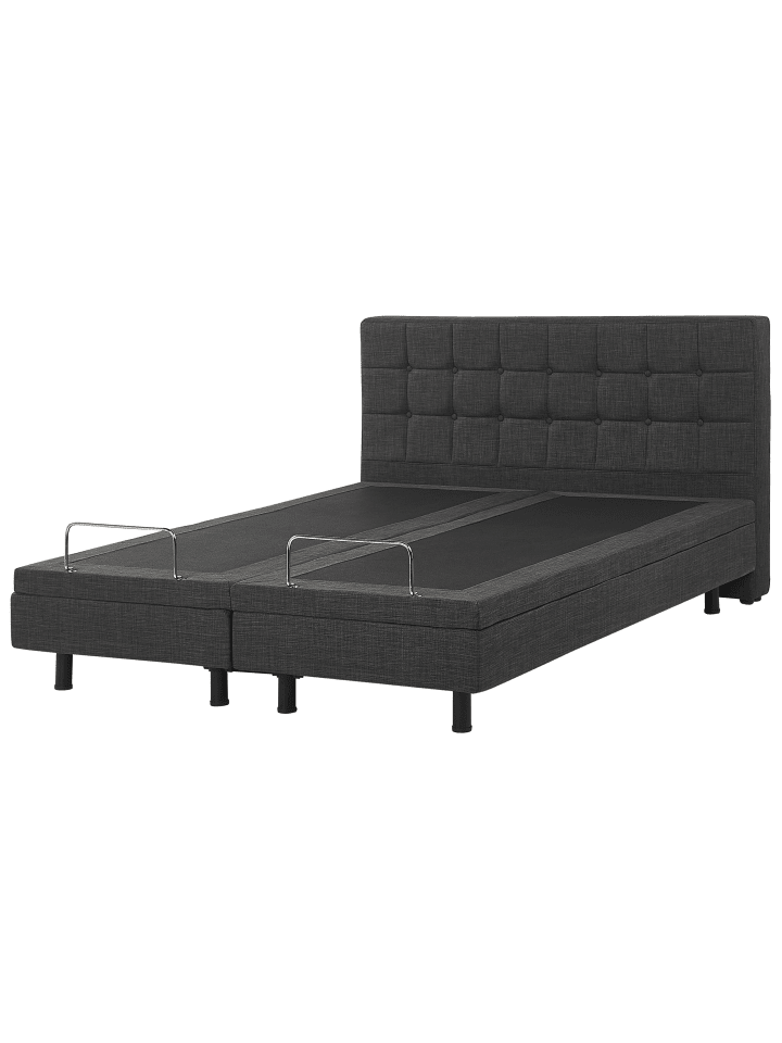 Beliani Doppelbett DUKE in Grau - (W) 161 x (H) 102 x (L) 216 cm günstig kaufen onesize