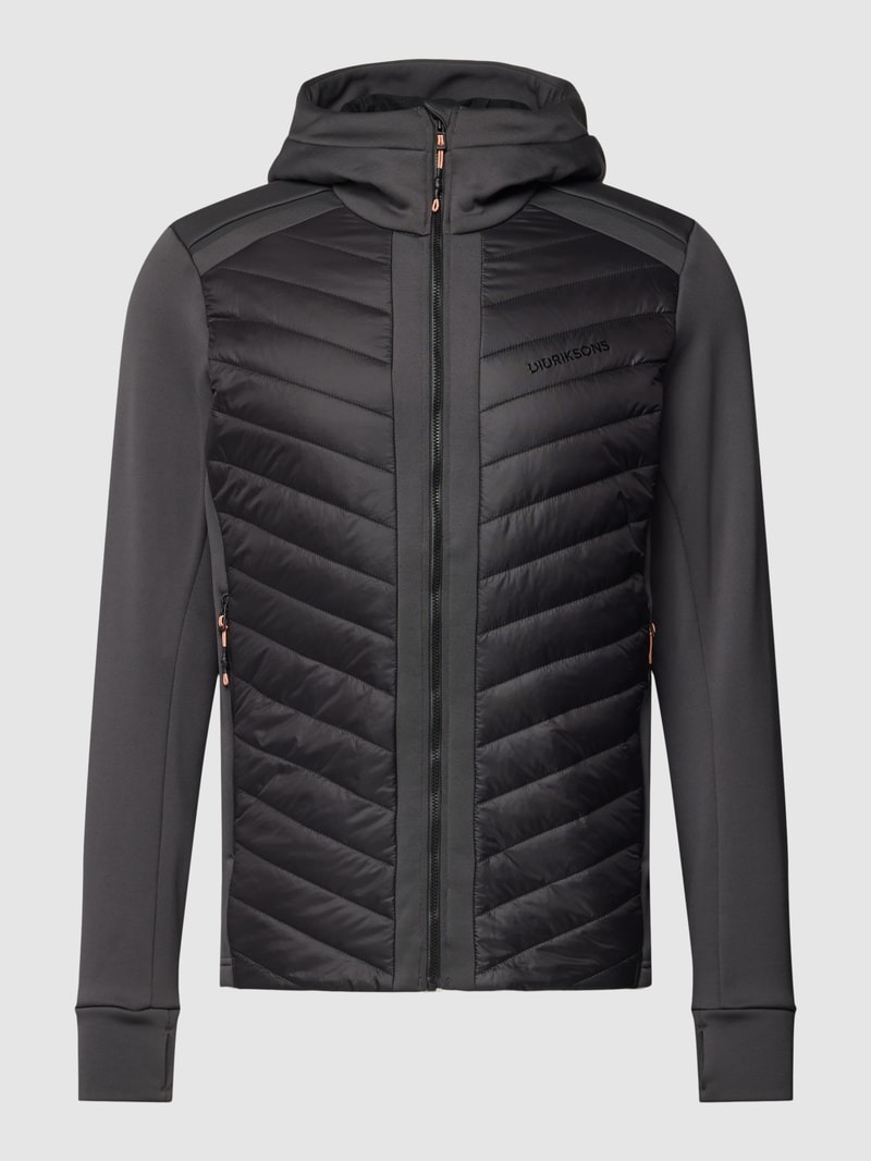 Steppjacke mit Kapuze Modell 'ZUKO' in anthrazit