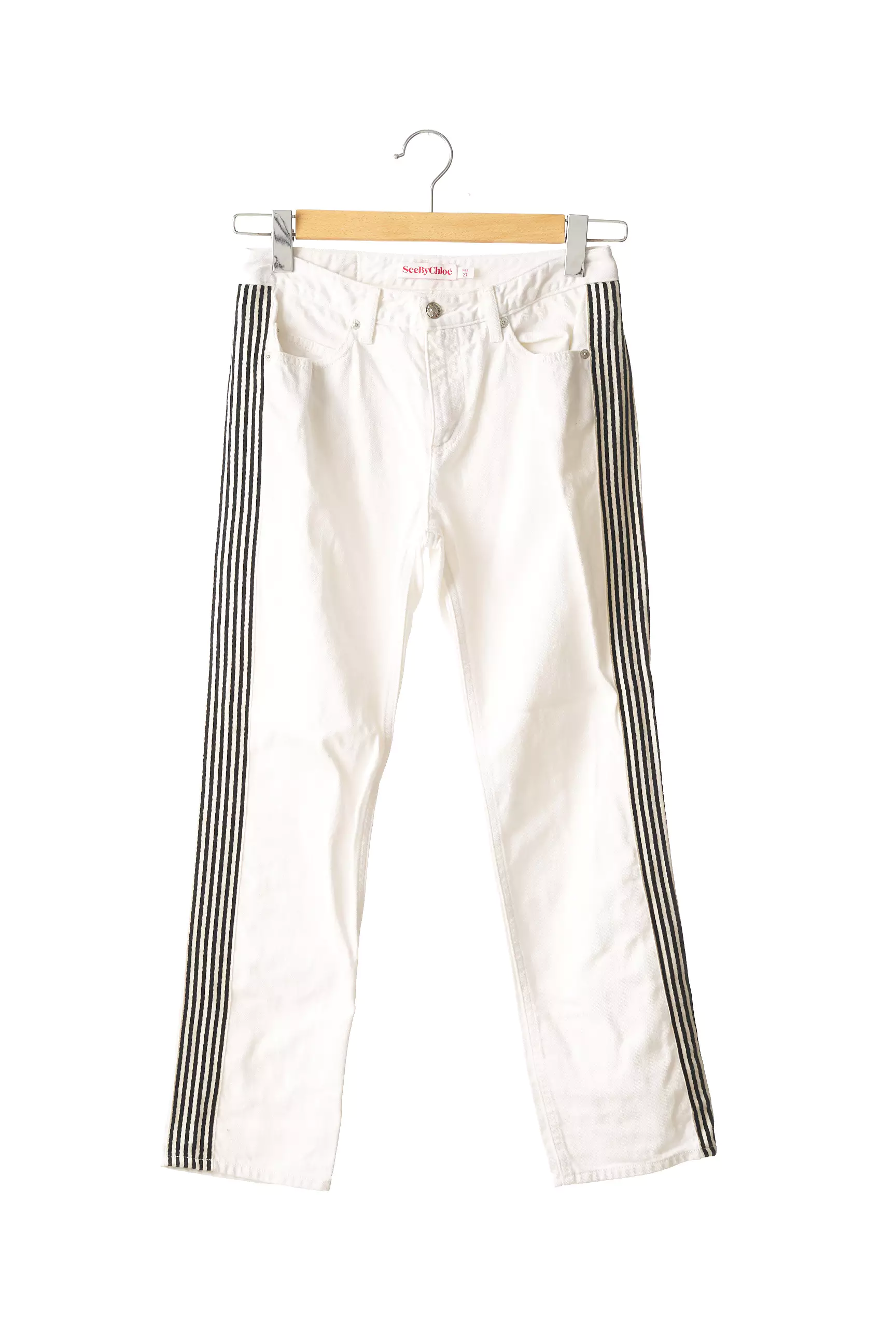 See By Chloe Pantalons Slim Femme couleur blanc