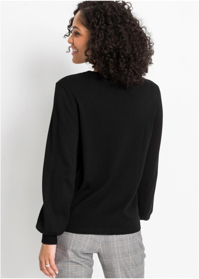 Pullover mit Ballon-Ärmel
