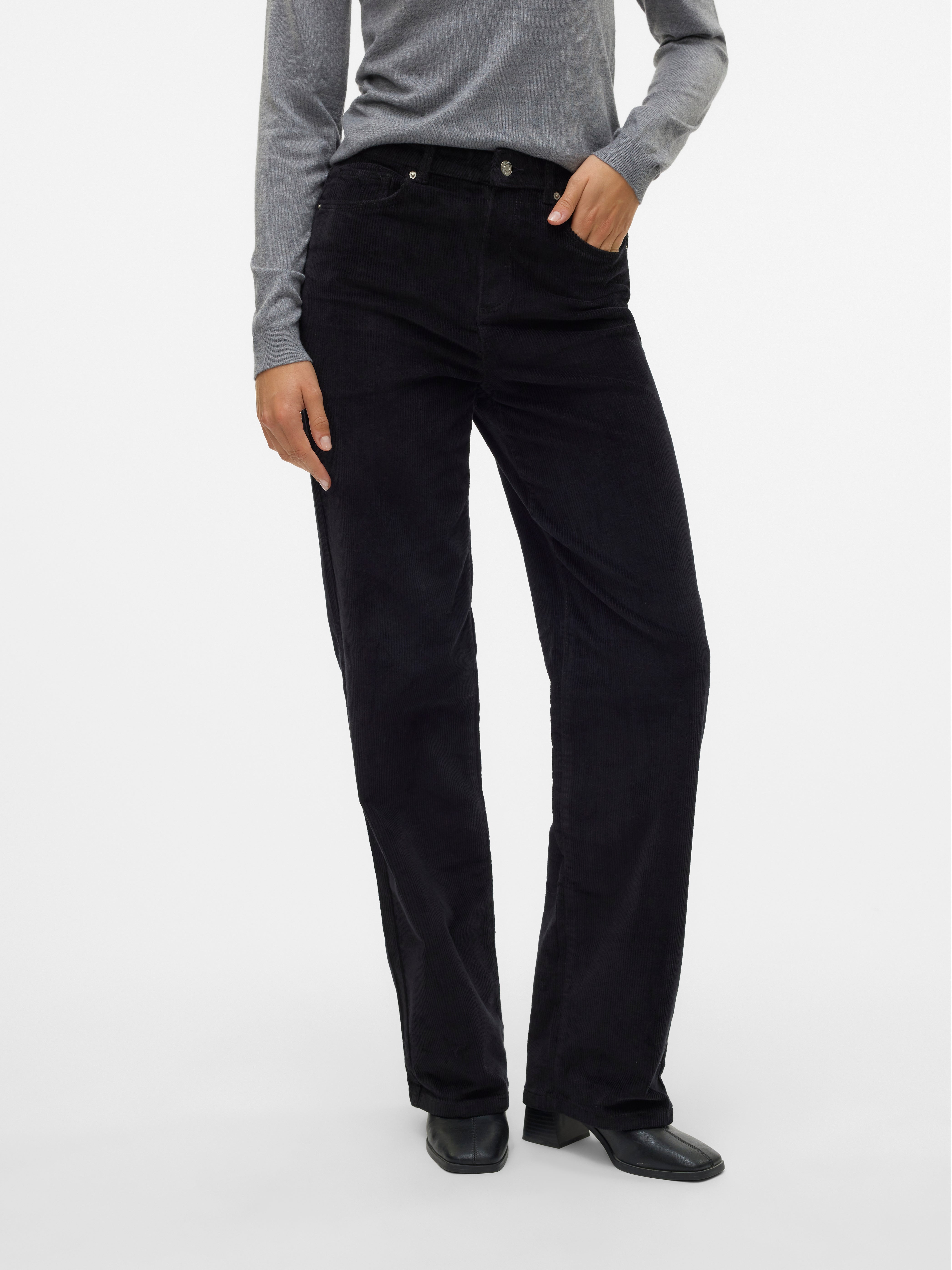 VMTESSA Hohe Taille Weit geschnitten Jeans