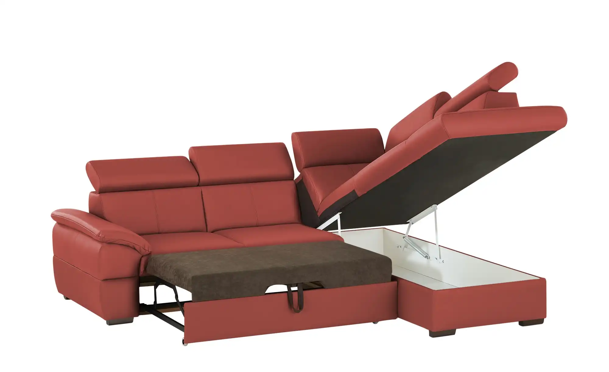 Primo Ecksofa aus Echtleder Town