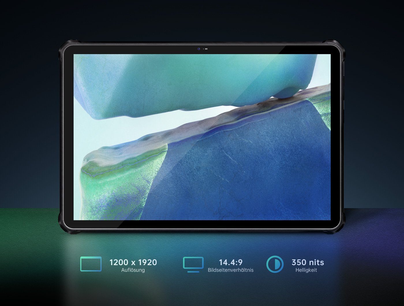 OUKITEL RT2 [Outdoor], Dual SIM, 20000mAh Akku, 8GB RAM(1TB Erweiterbar) Tablet (10,1