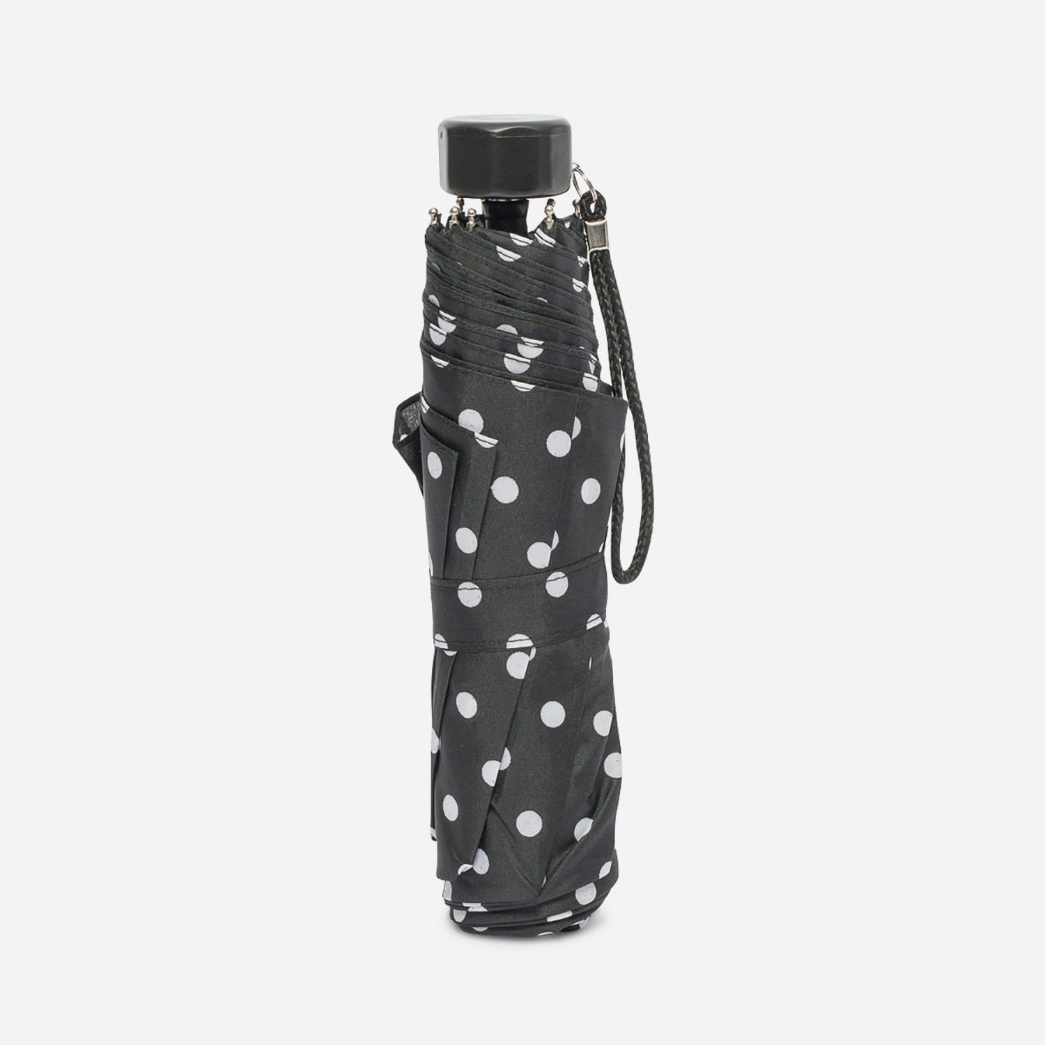Parapluie noir à pois