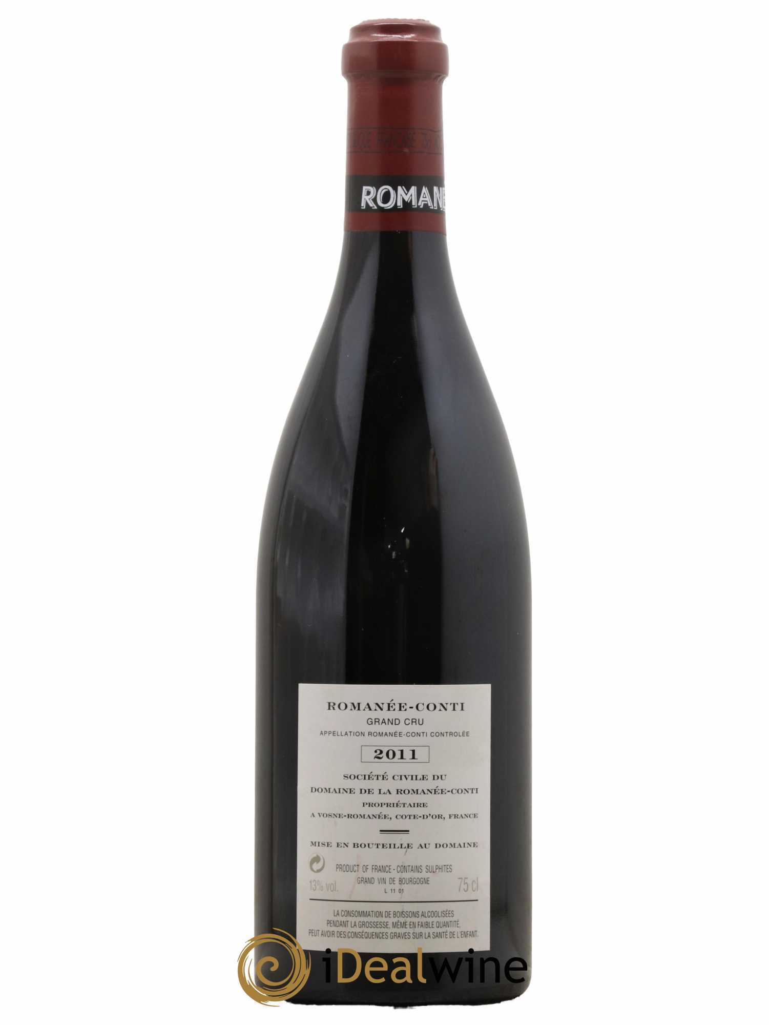 Romanée-Conti Grand Cru Domaine de la Romanée-Conti  2011 - Lot de 1 Bouteille