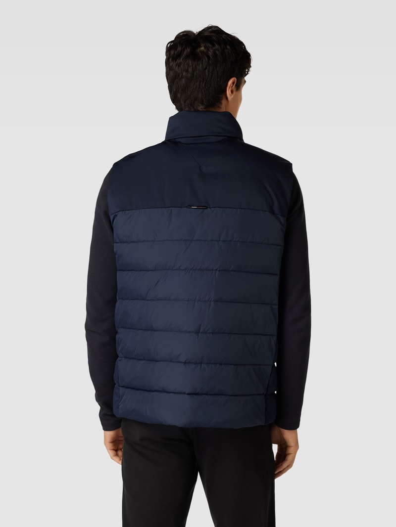 Steppweste mit Stehkragen Modell 'GILET' in marineblau