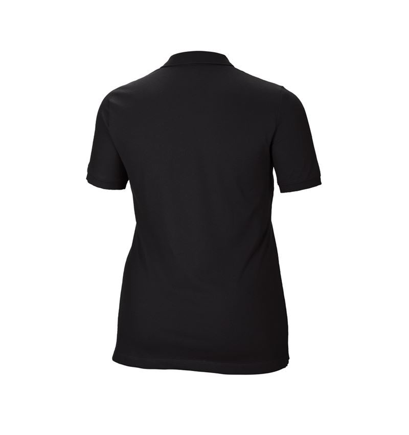 e.s. Piqué-Polo cotton stretch, Damen, plus fit