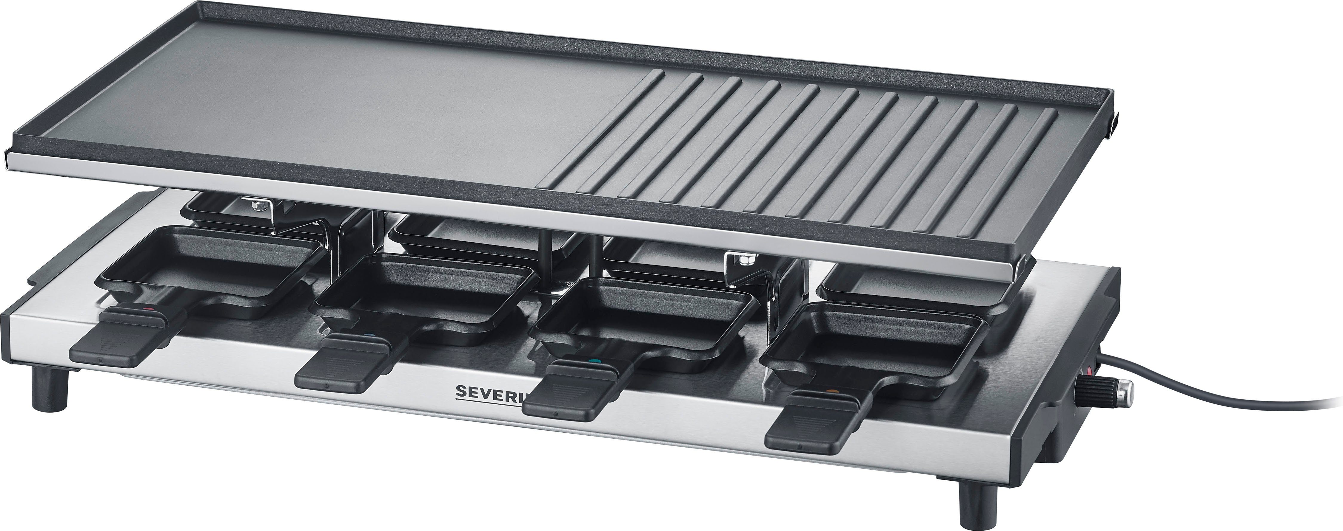 Severin Raclette RG 2375, 8 Raclettepfännchen, 1700 W