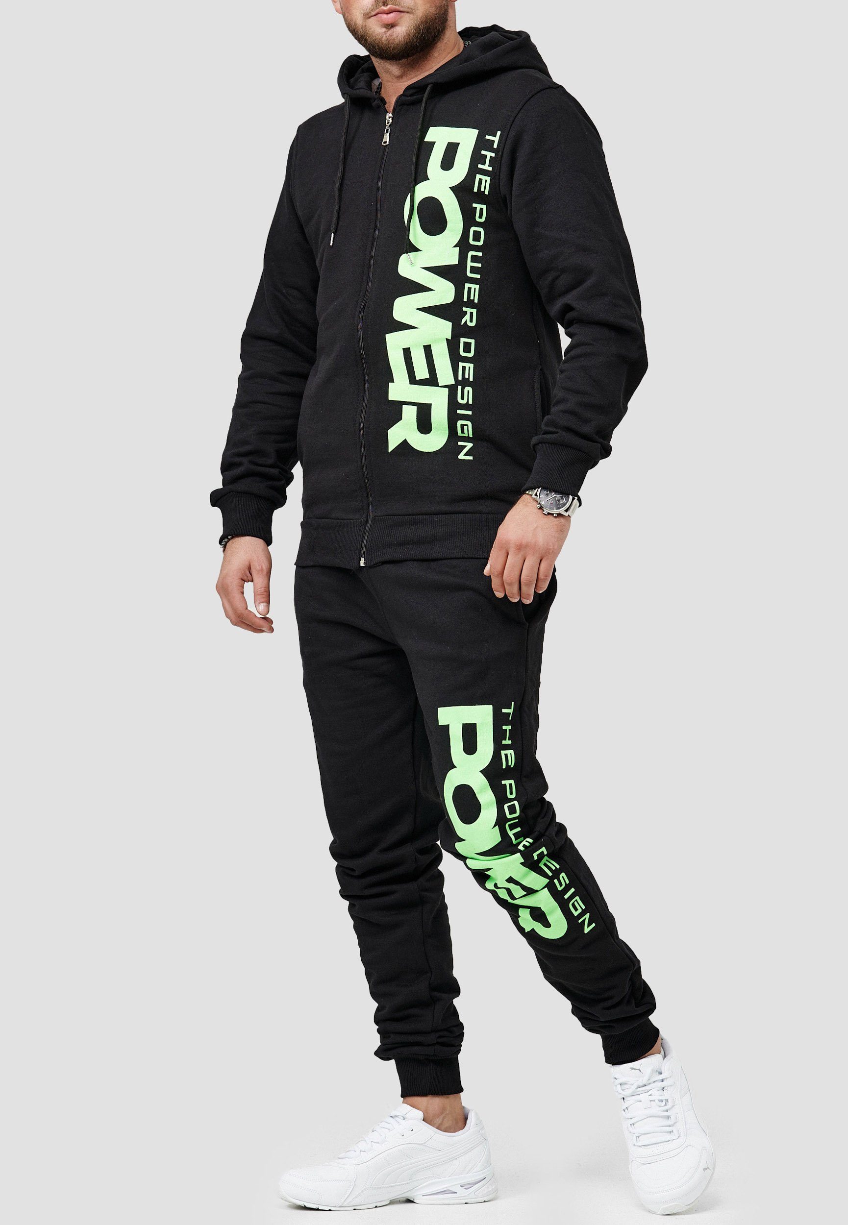 Code47 Jogginganzug Code47 Herren Jogginganzug JG-4115C (Sportanzug Trainingsanzug Fitnessanzug, 2-tlg)