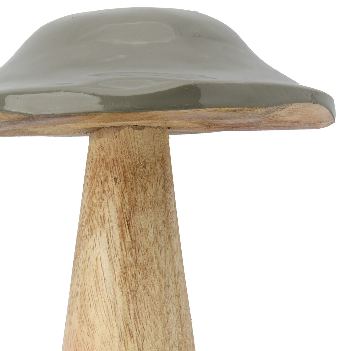 Großer Deko-Pilz mit glänzendem Kopf