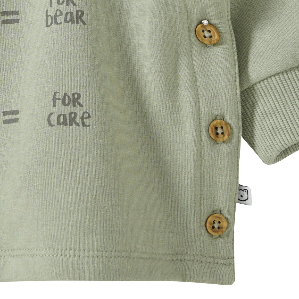 Newborn Langarmshirt mit großem Print