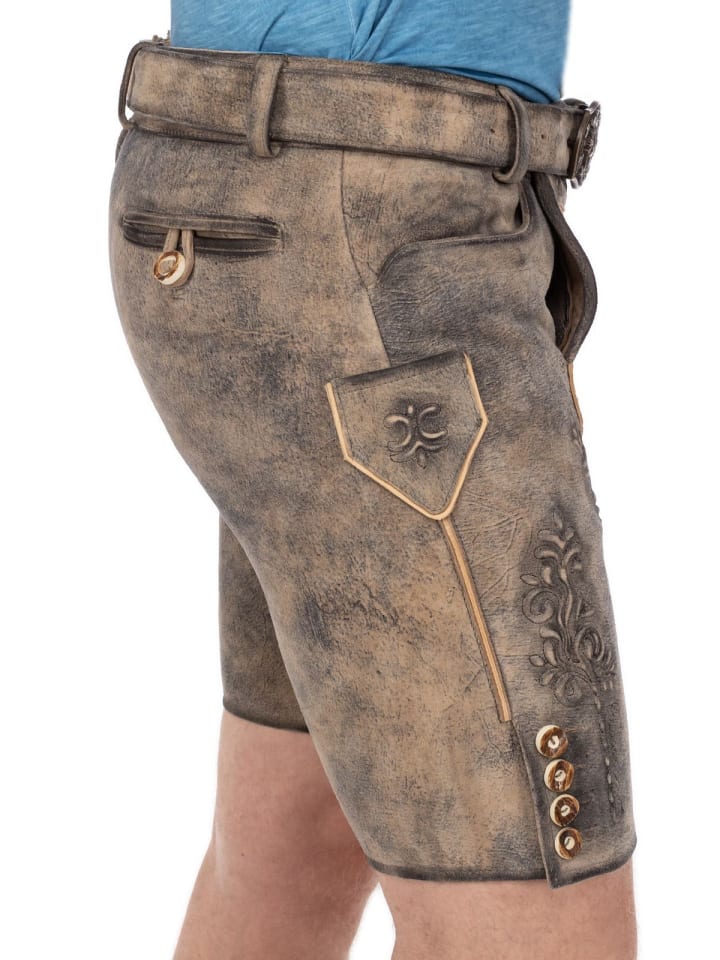 MADDOX Lederhose WERNHART in beige günstig kaufen