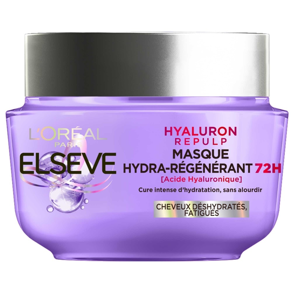 L'Oréal Paris Elsève Hyaluron Repulp Masque Hydra-Régénérant 310ml Masque Hydra-Régénérant pour Cheveux Déshydratés