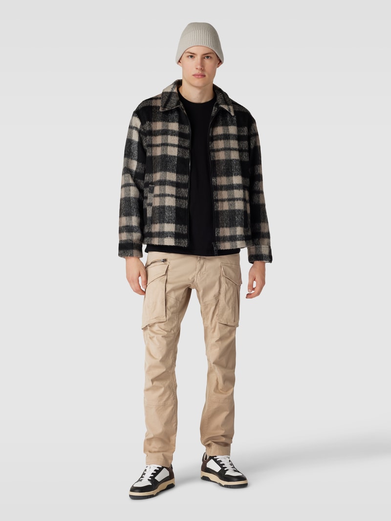 Cargohose in unifarbenem Design Modell 'JOE' in beige