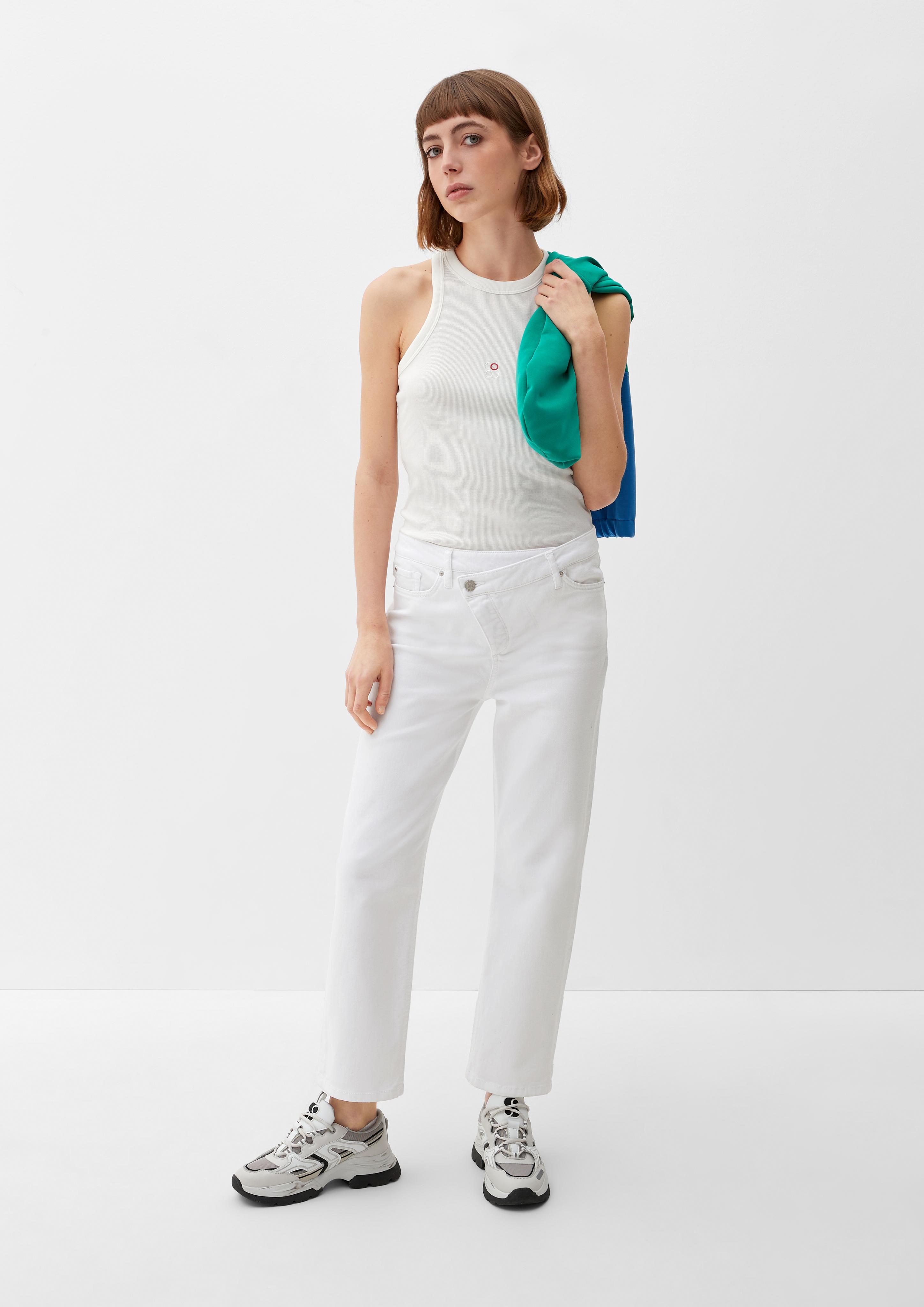 Cropped-Jeans Karolin / Regular Fit / High Rise / Straight Leg   2127687-01Z8