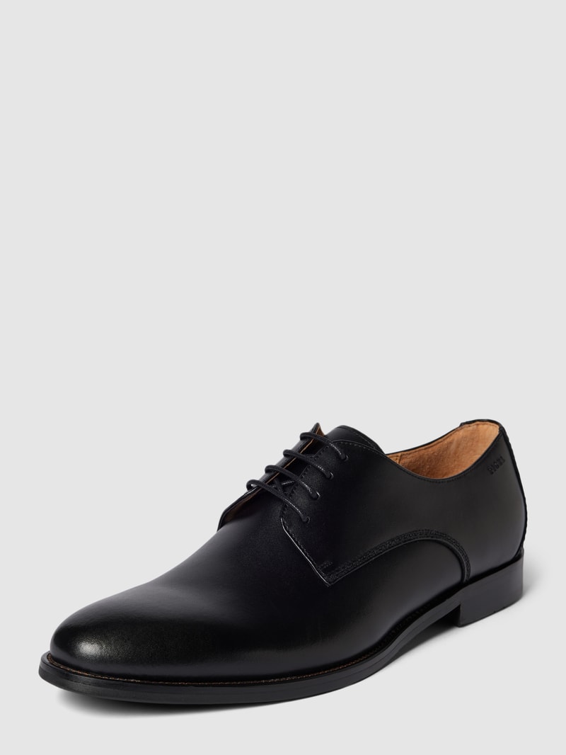Derby-Schuhe aus Leder Modell 'SEBASTIAN' in schwarz