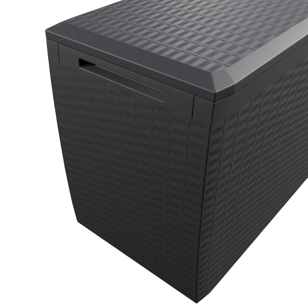 Casaria Auflagenbox Rato Plus Anthrazit 290L Rollen