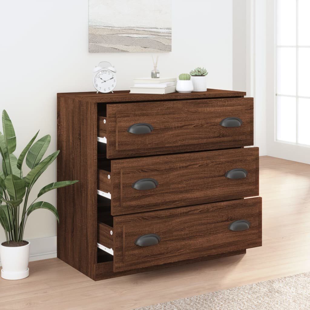 vidaXL Sideboard Sideboard Braun Eichen-Optik 70x35,5x67,5 cm Holzwerkstoff (1 St)