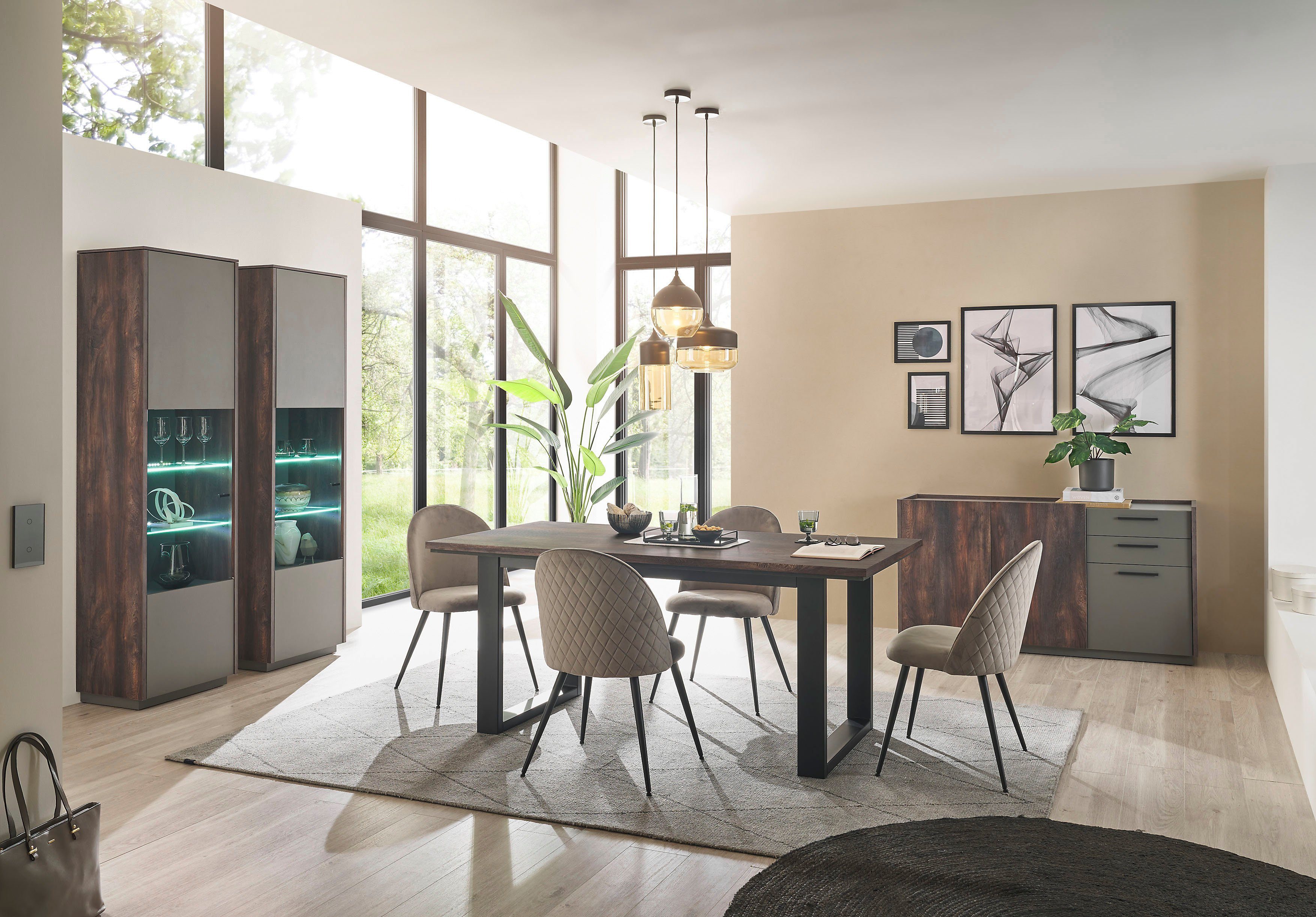 INOSIGN Esszimmer-Set LARGO, (Set, 4-St)