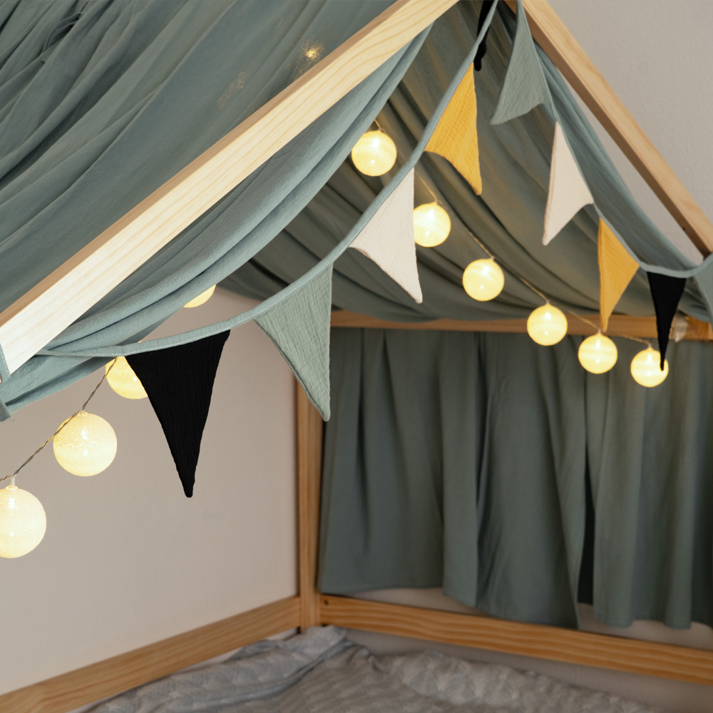 Home Deluxe Kinderbett WOLKENLAND mit Schubladen – 90 x 200 cm Natur