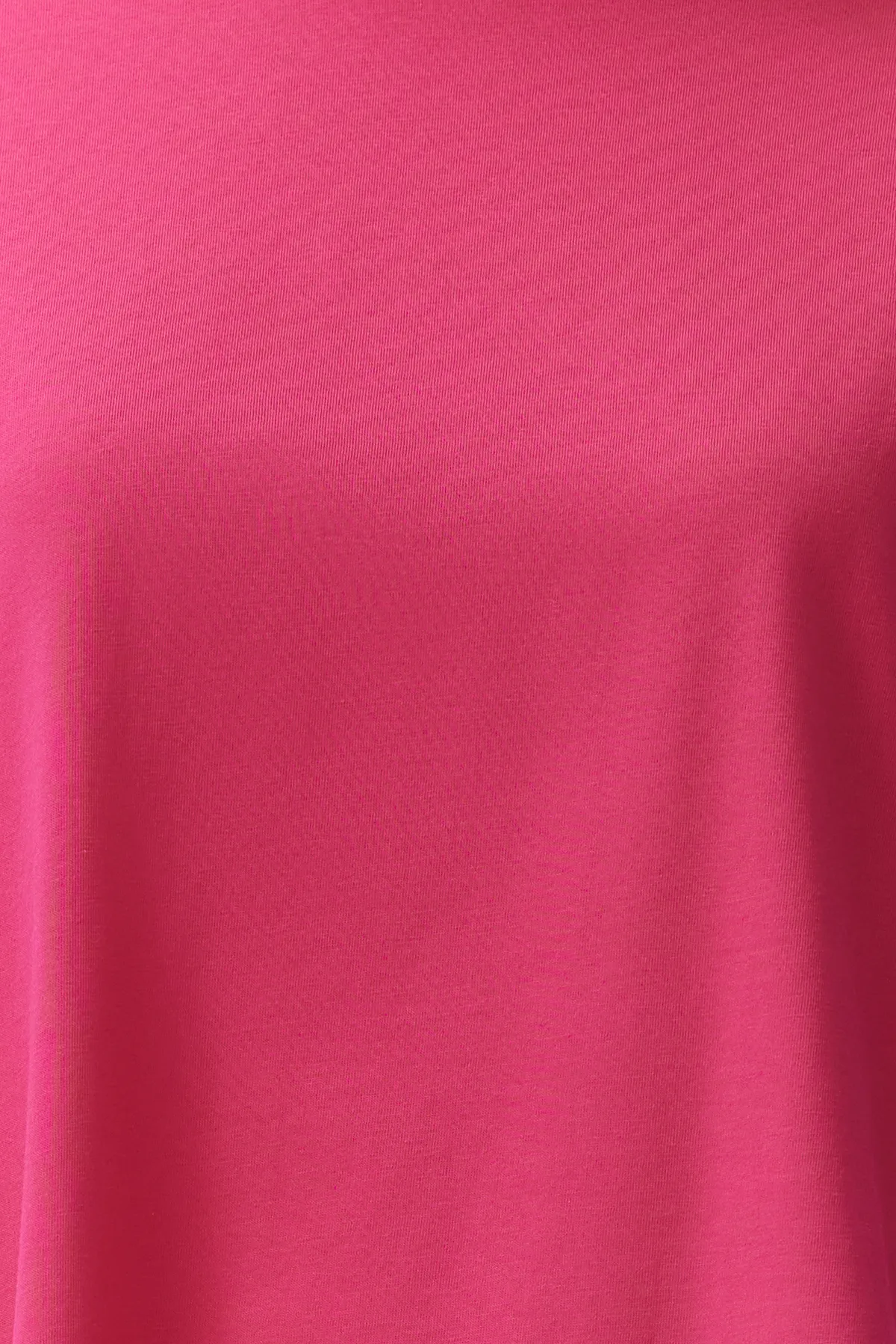 Trendyol Collection  Rosa, 100 % Baumwolle, zweiarmig, asymmetrisches Boyfriend-Strick-T-Shirt TWOSS20TS0828