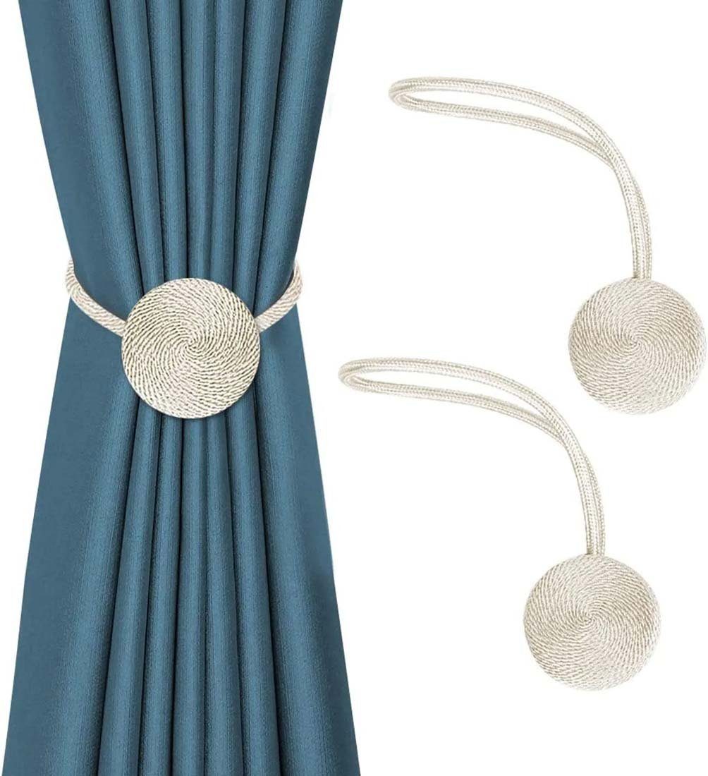 Dekoklammer für Raffhalter Set,von,2,Magnetisch,Raffhalter,Für,Dekorativ,Vorhänge, DRSEON, (2-tlg)