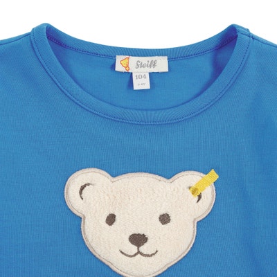 T-Shirt langarm, mittelblau