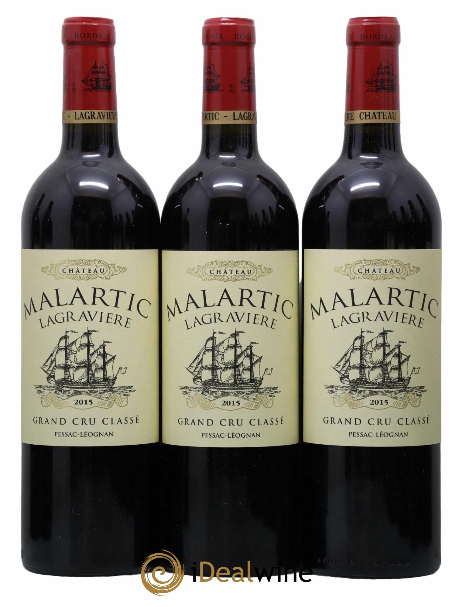 Château Malartic-Lagravière Cru Classé de Graves  2015 - Lot de 12 Bouteilles