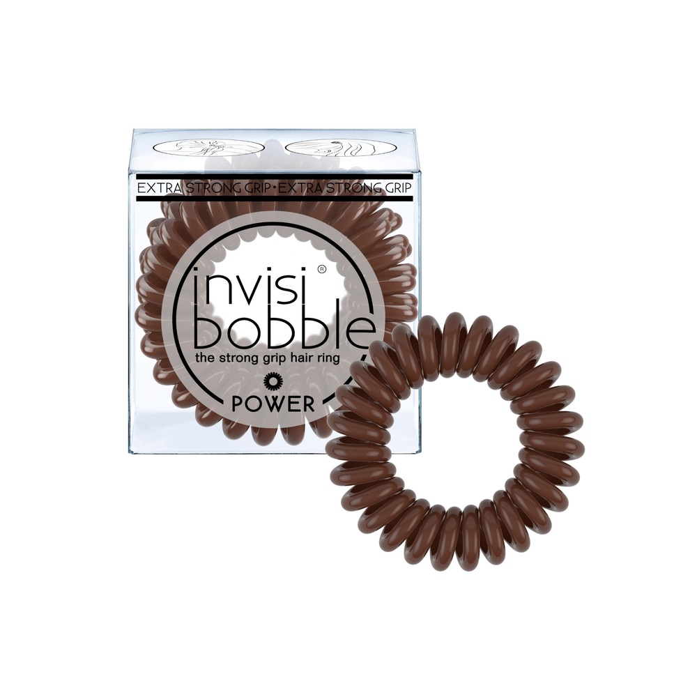 Invisibobble POWER Pretzel Brown Elastique à cheveux