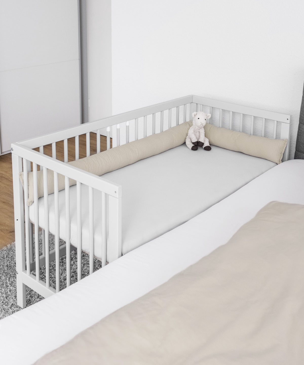 Babybett Pur Hellgrau