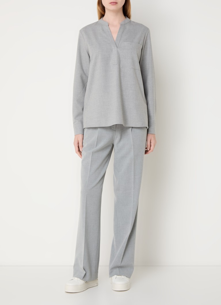 OPUS Fanell tunic with breast pocket and V-neck