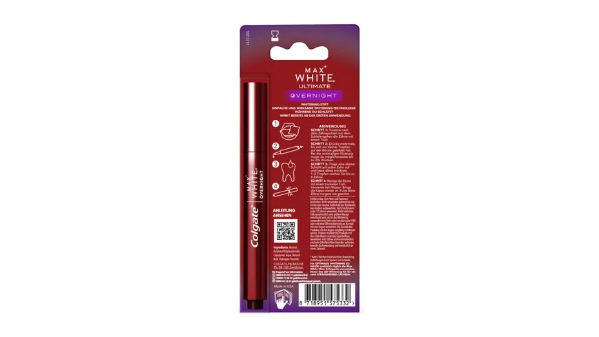 Colgate Max Overnight Whitening Stift 2.5 ml