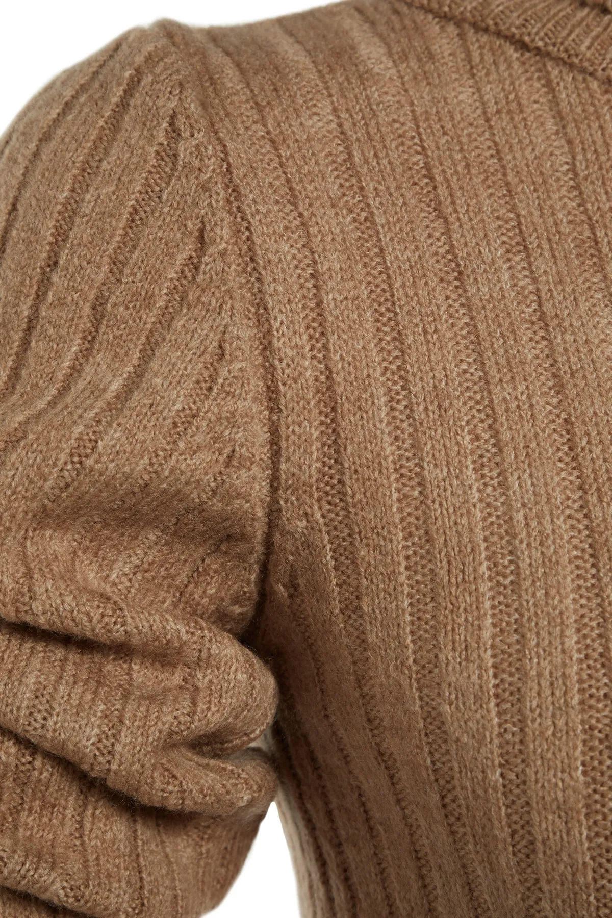 Trendyol Collection  Kamelfarbener, weich strukturierter Basic-Strickpullover TWOAW20FV0133