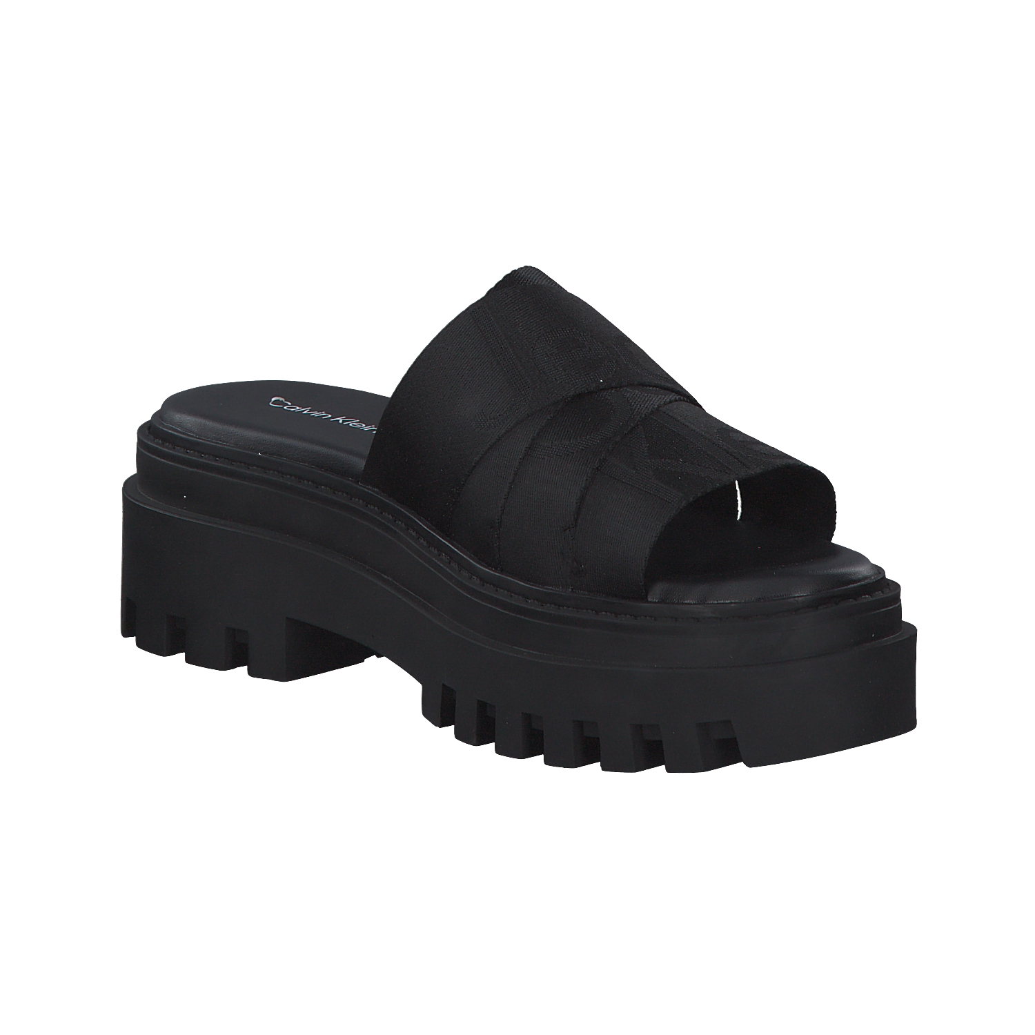 Calvin Klein YW0YW00949, Plateau-Pantoletten, Damen, BLACK