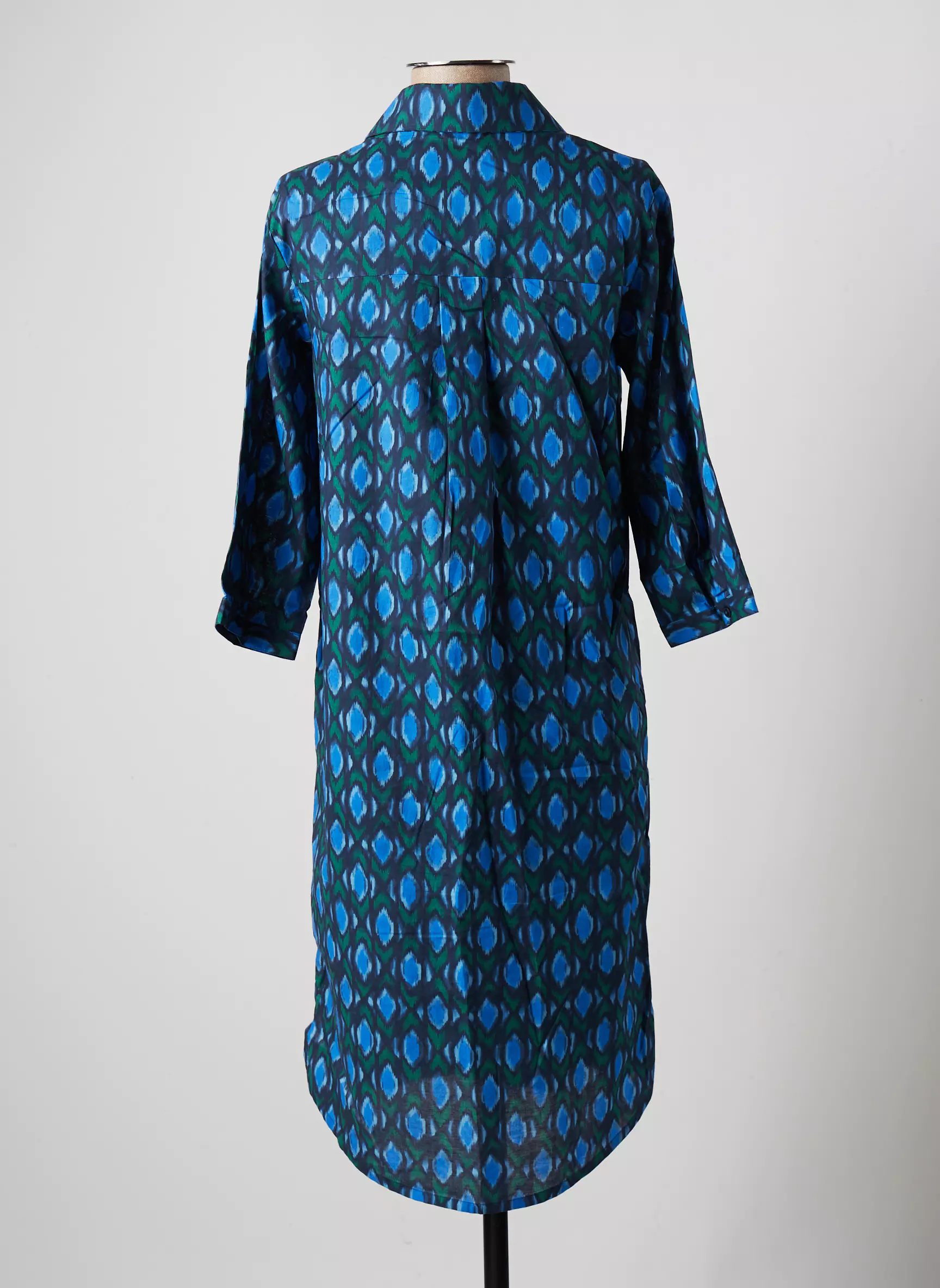 Yerse Robes Mi Longues Femme couleur bleu