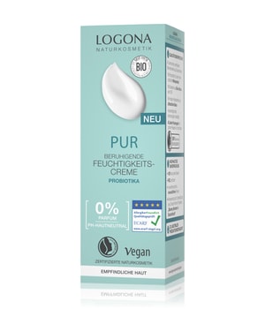 Logona PUR Beruhigende Feuchtigkeitscreme mit Probiotika Gesichtscreme-50 ml