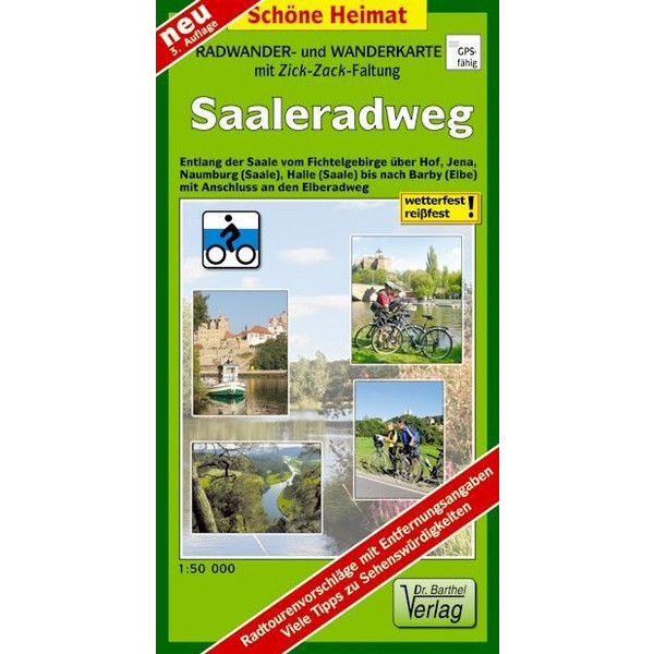 Saale-Radwanderweg 1 : 50 000 - Fahrradkarte